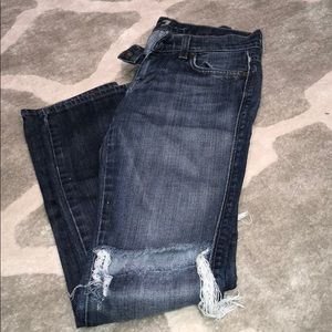 Seven for all man kind destroy jeans. Size 24